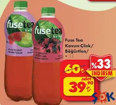 FUSE TEA SOĞUK ÇAY ÇEŞİTLERİ 1 L fiyat ve kampanya bilgisi